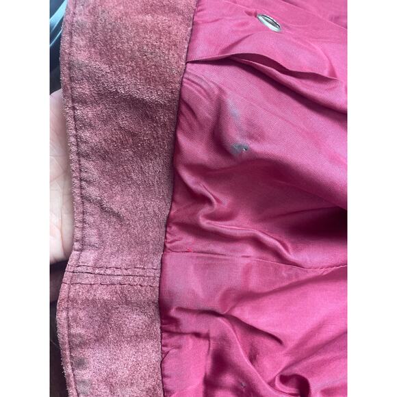 Vintage Cosa Nova Western Women’s Jacket Long Fringe Size Medium Rust Orange Red - Picture 12 of 16